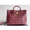 Bottega Veneta Intrecciato leather Small Andiamo top handle Bag Burgundy