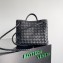 Bottega Veneta Intrecciato leather Small Andiamo top handle Bag Black