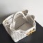 Bottega Veneta Intrecciato leather Small Andiamo top handle Bag White