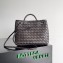 Bottega Veneta Intrecciato leather Small Andiamo top handle Bag Coffee