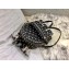 Valentino Rockstud Spike Lambskin Mini Backpack Black/White 2018