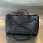 Bottega Veneta Intrecciato leather Small East/West Andiamo top handle Bag Black