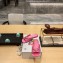 Prada Satin slides with crystals 1XX642 Fuchsia 2023