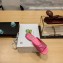 Prada Satin slides with crystals 1XX642 Fuchsia 2023
