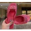 Prada Satin slides with crystals 1XX642 Fuchsia 2023