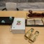 Prada Metallic leather slides Gold 2023