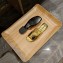 Prada Metallic leather slides Gold 2023