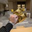 Prada Metallic leather slides Gold 2023