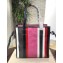 Balenciaga Bazar Small Shopping Bag Dark Gray/Fuchsia/White/Red 2018