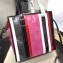 Balenciaga Bazar Small Shopping Bag Dark Gray/Fuchsia/White/Red 2018