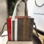 Balenciaga Bazar Small Shopping Bag Etoupe/Red/White/Brown 2018