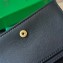 Bottega Veneta Intreccio leather Cassette Business Card Case 651396 Black
