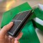 Bottega Veneta Intreccio leather Cassette Bi-Fold Wallet with edge-stitching detail 743004 Black