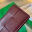 Bottega Veneta Intreccio leather Cassette Business Card Case 651396 Burgundy