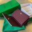 Bottega Veneta Intreccio leather Cassette Business Card Case 651396 Burgundy