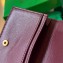 Bottega Veneta Intreccio leather Cassette Business Card Case 651396 Burgundy