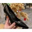 Prada Heel 8.5cm leather pumps 1I001N Brushed Black 2023