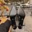 Prada Heel 8.5cm leather pumps 1I001N Metallic Silver 2023