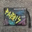 Balenciaga Classic Graffiti Leather Pouch Clutch Bag 2018
