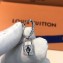 Louis Vuitton Lockit Hoop Earrings with Padlock and Keys Q96340 Silver 2018