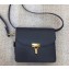 Balenciaga Lock Calfskin Leather Shoulder Bag Blue 2018