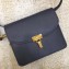 Balenciaga Lock Calfskin Leather Shoulder Bag Blue 2018