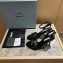 Prada Heel 10cm leather sandals 1X003N Brushed Black 2023