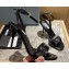 Prada Heel 10cm leather sandals 1X003N Brushed Black 2023