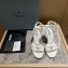 Prada Heel 10cm leather sandals 1X003N Brushed White 2023