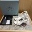 Prada Heel 10cm leather sandals 1X003N Brushed White 2023