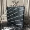 Balenciaga All Over Logo Print Pouch Clutch Bag Black 2018