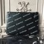 Balenciaga All Over Logo Print Pouch Clutch Bag Black 2018