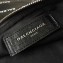 Balenciaga All Over Logo Print Pouch Clutch Bag Black 2018