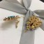 Dolce Gabbana Earrings with Bloom and Crystal Pendant Blue/Yellow 2018