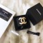 Chanel CC Logo Leather Cuff/Bracelet Black 2018