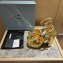Prada Heel 13.5cm leather platform sandals 1XP48B Metallic Gold 2023