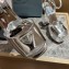 Prada Heel 13.5cm leather platform sandals 1XP48B Metallic Silver 2023