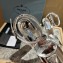 Prada Heel 13.5cm leather platform sandals 1XP48B Metallic Silver 2023