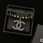 Chanel Acrylic Pin Brooch with CC Pendant Black/Pearly White/Gold 2018