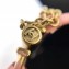 Chanel CC Logo Leather Cuff/Bracelet Pink 2018