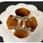 Chanel Resin Clover Brooch Brown/Gold 2018