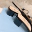 Prada Heel 5cm Triangle Logo Leather Slingback Pumps Black 2023