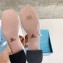 Prada Heel 5cm Triangle Logo Leather Slingback Pumps White 2023