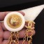 Chanel Brooch A58746 Gold/White 2018