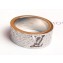 Louis Vuitton LV Logo Ring Silver