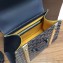 Goyard Wooden Handle Saigon PM Tote Bag Dark Blue