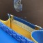 Goyard Wooden Handle Saigon PM Tote Bag Blue
