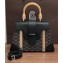 Goyard Wooden Handle Saigon PM Tote Bag Black 