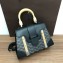 Goyard Wooden Handle Saigon PM Tote Bag Black 