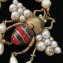 Gucci Large Bee Bracelet with Crystals and Pearls 527129 2018